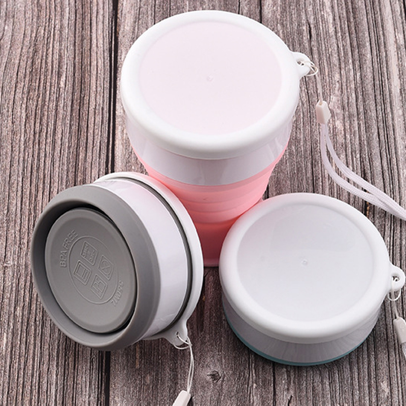 Outdoor Sport Glass Water Bottle - 200 مللي سيليكون للطي الزجاج التخييم