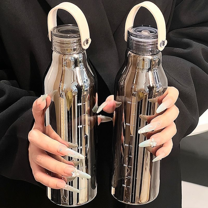زجاجة مياه زجاجية سميكة سعة 60 - مراجعة Outdoor Sport Glass Water Bottle وسعره