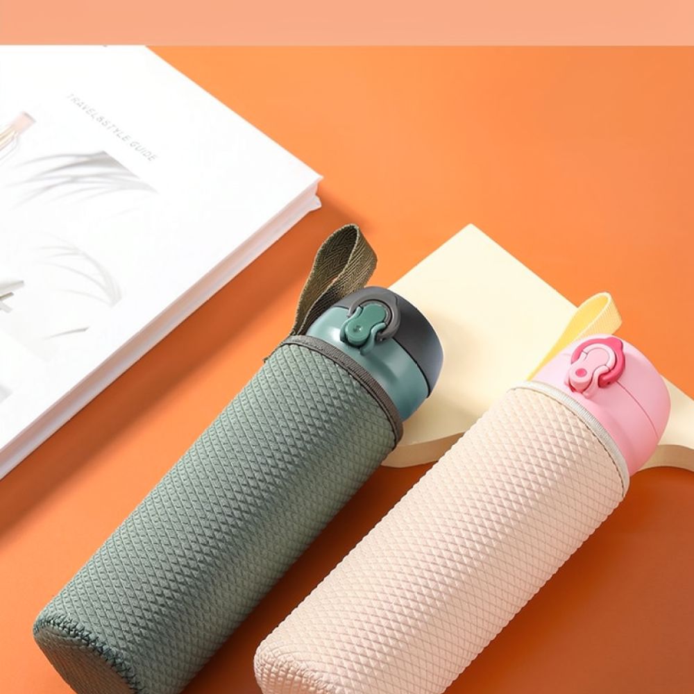 حقيبة حمل زجاجة مياه مع غطاء ع - مراجعة Outdoor Sport Glass Water Bottle وسعره