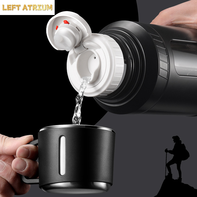 زجاجة ماء زجاجية بسعة 2 لتر مع - مراجعة Outdoor Sport Glass Water Bottle وسعره